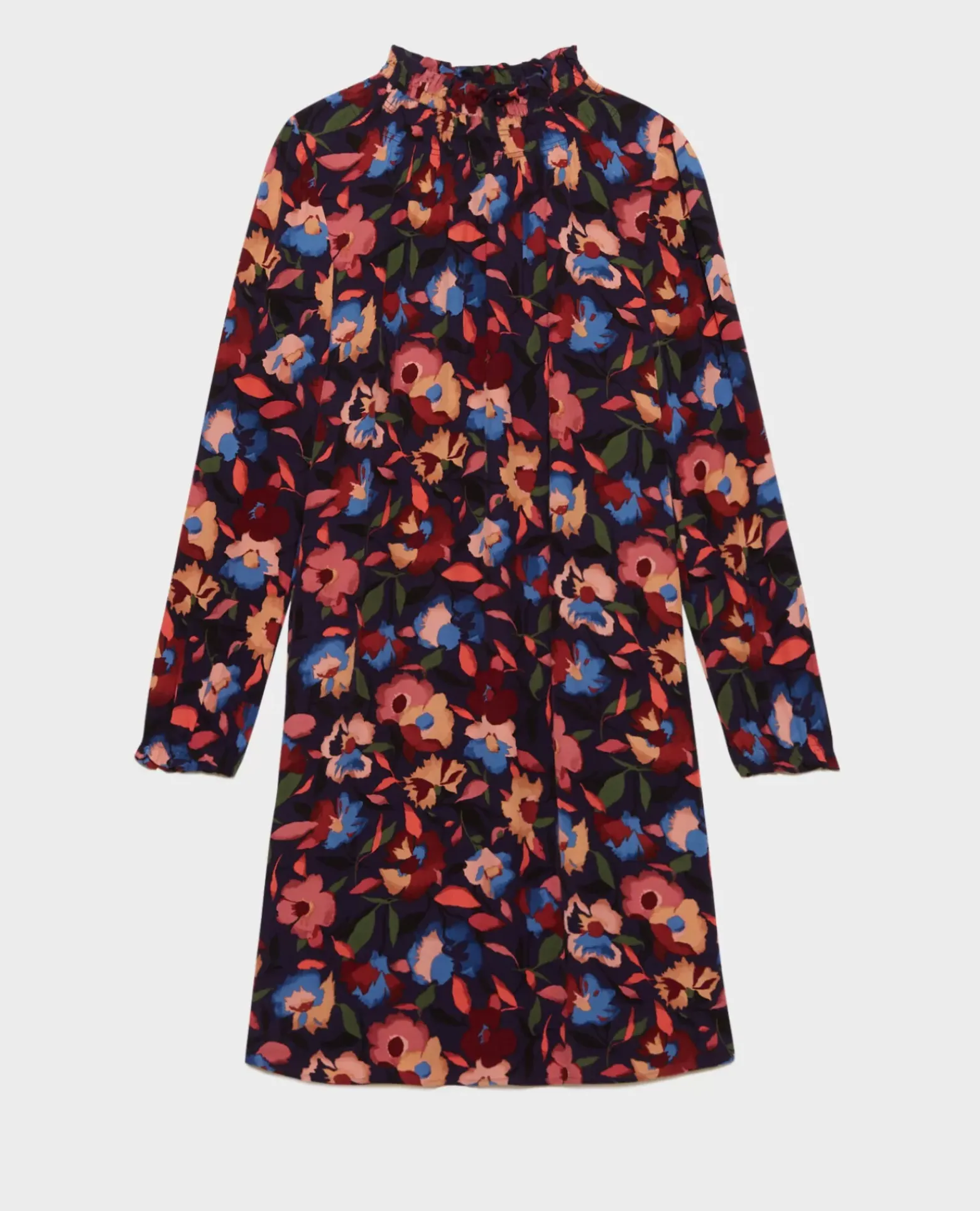 Robes|Comptoir des Cotonniers Aglae - Robe Fluide Imprimee 8858 69 Navy Print