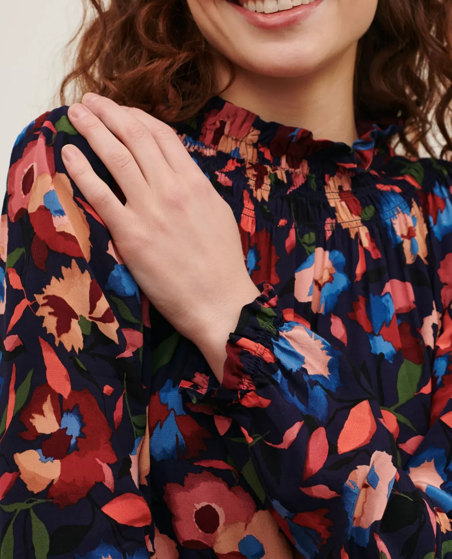 Robes|Comptoir des Cotonniers Aglae - Robe Fluide Imprimee 8858 69 Navy Print
