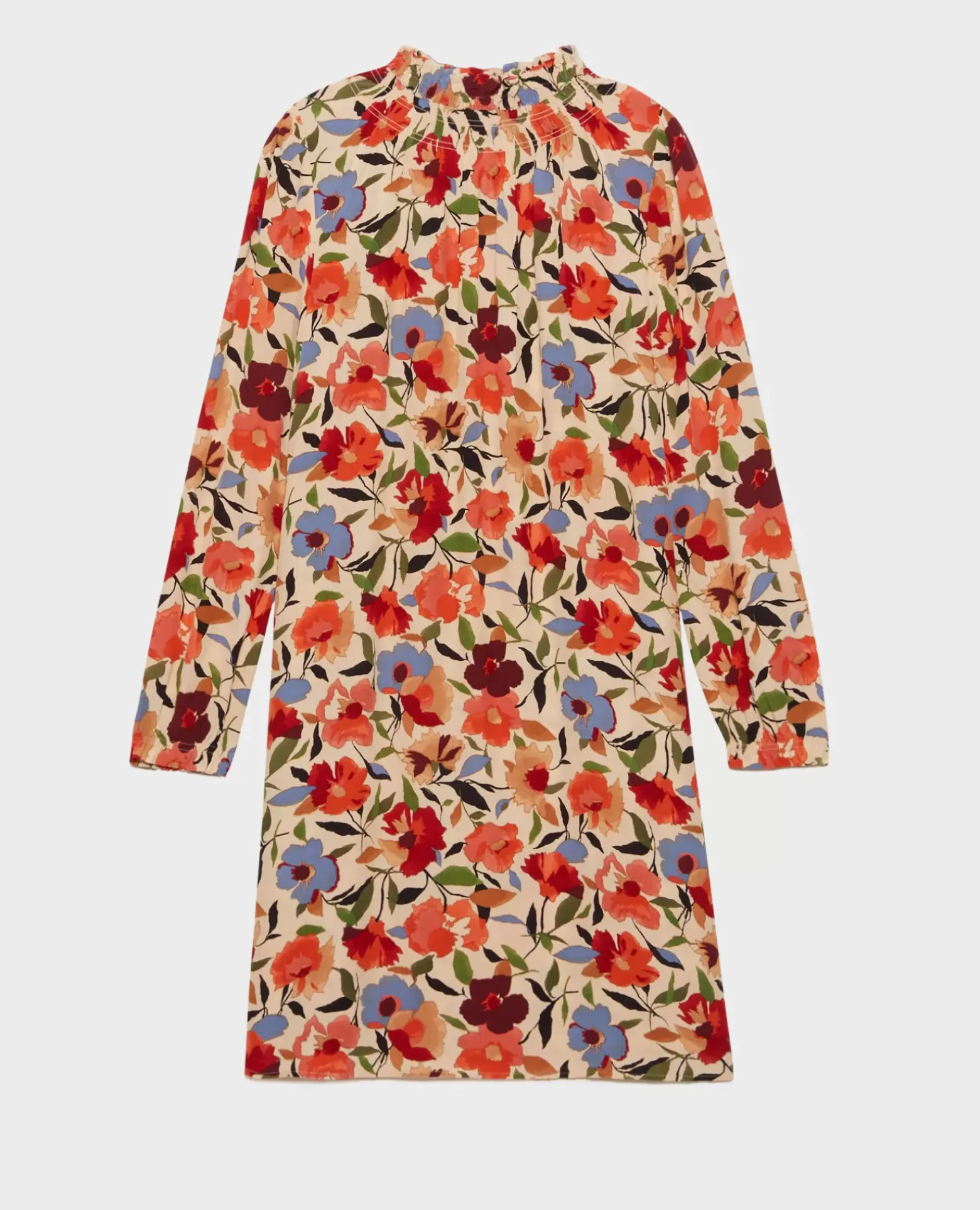 Robes|Comptoir des Cotonniers Aglae - Robe Fluide Imprimee 8857 31 Beige Print