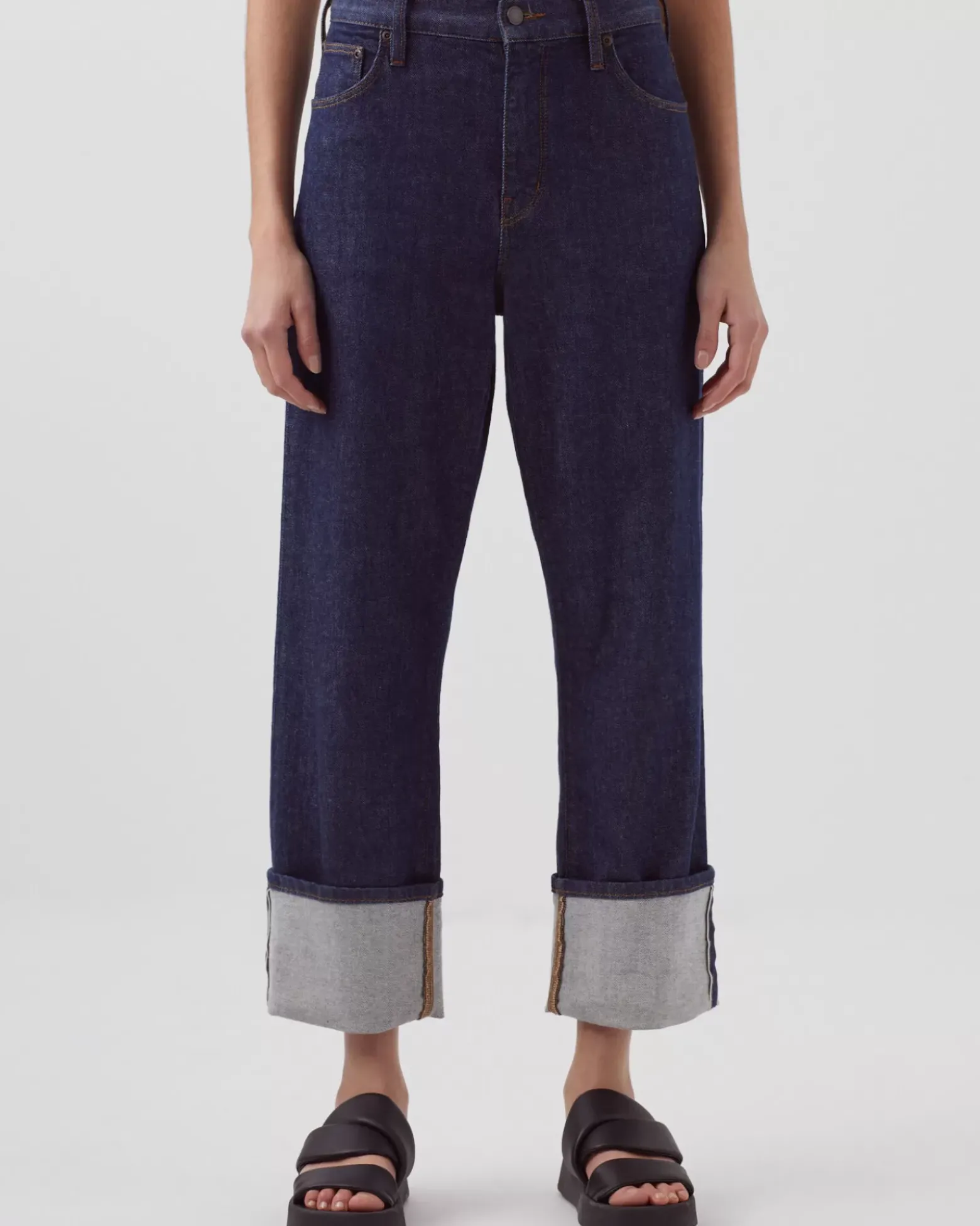 Jeans|Comptoir des Cotonniers Ava - Jean Straight Selvedge 4287 Denim_Brut