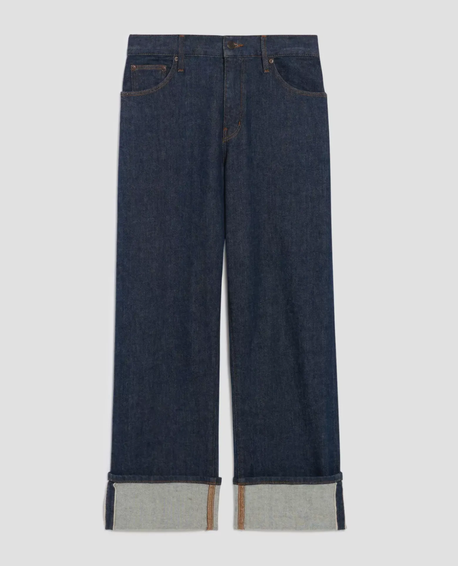 Jeans|Comptoir des Cotonniers Ava - Jean Straight Selvedge 4287 Denim_Brut