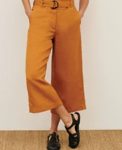 Pantalons|Comptoir des Cotonniers Babeth - Jupe-Culotte 0320 Almond Brown