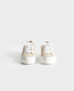 Chaussures|Comptoir des Cotonniers Billie - Baskets En Cuir 7003 30 Natural