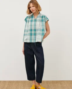 Blouses & Chemises|Comptoir des Cotonniers Blouse En Coton 0601 Lightblue
