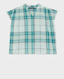 Blouses & Chemises|Comptoir des Cotonniers Blouse En Coton 0601 Lightblue