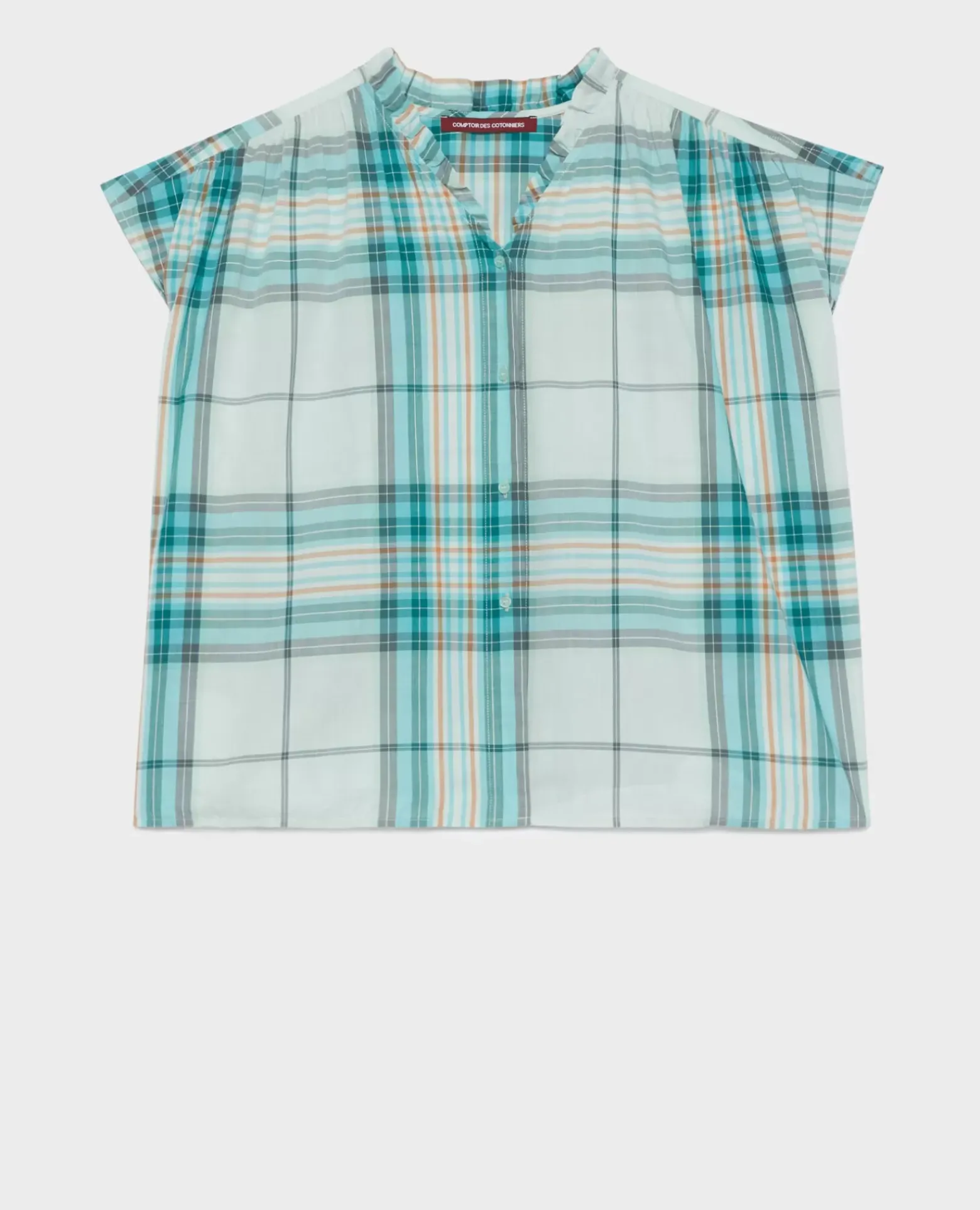 Blouses & Chemises|Comptoir des Cotonniers Blouse En Coton 0601 Lightblue