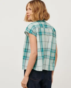 Blouses & Chemises|Comptoir des Cotonniers Blouse En Coton 0601 Lightblue