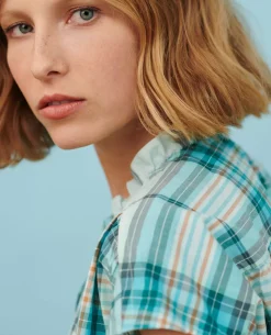 Blouses & Chemises|Comptoir des Cotonniers Blouse En Coton 0601 Lightblue