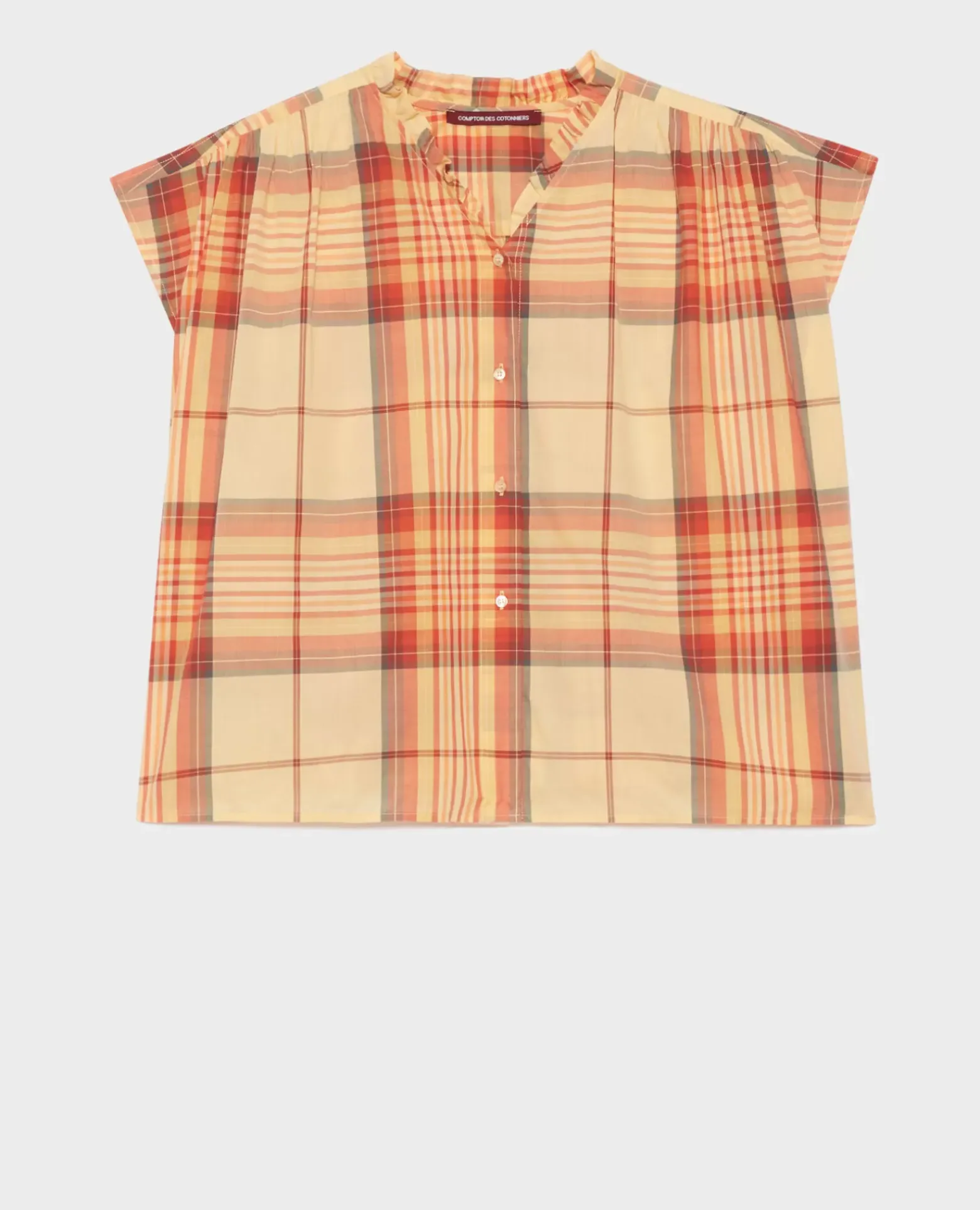 Blouses & Chemises|Comptoir des Cotonniers Blouse En Coton 0241 Orange