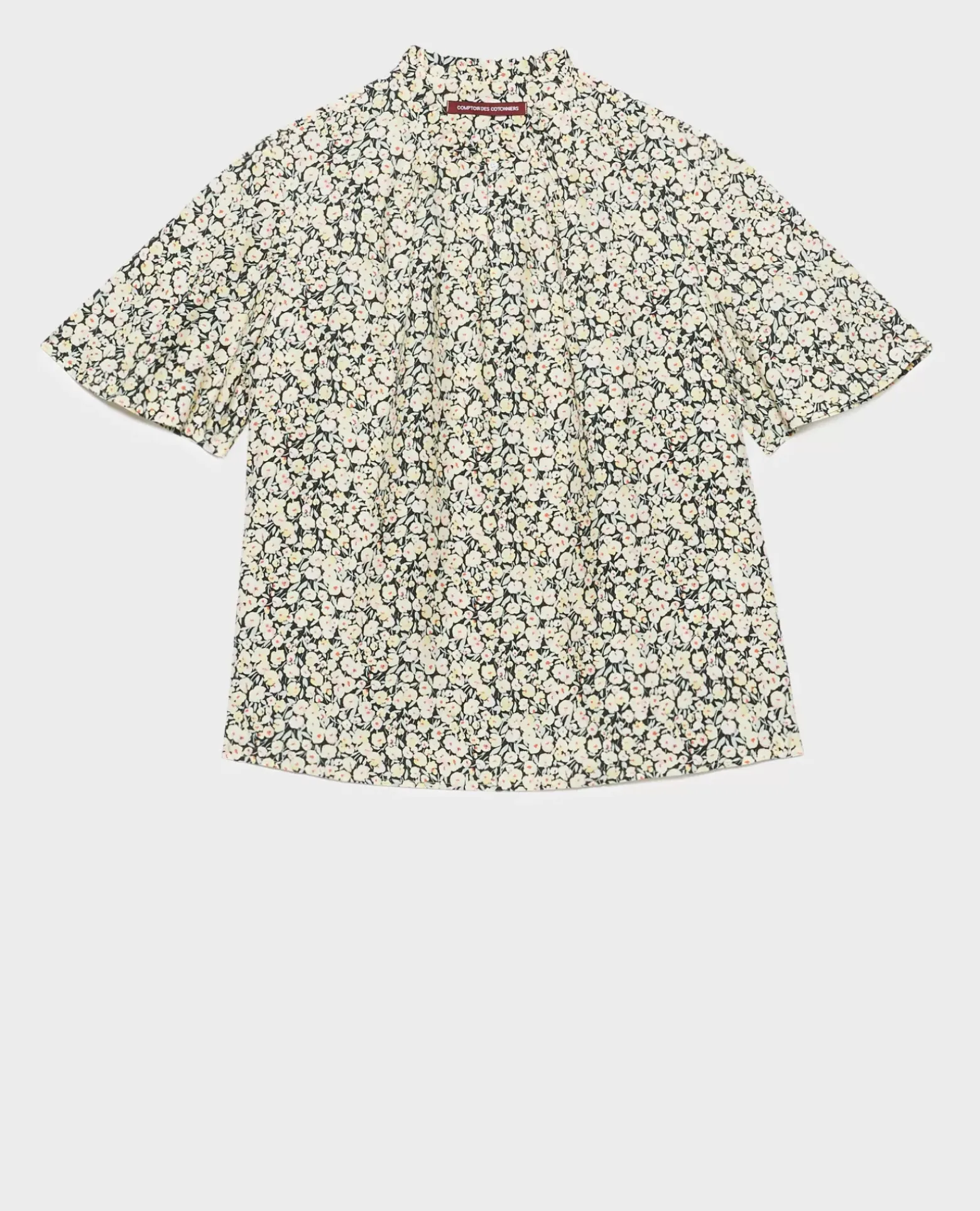 Blouses & Chemises|Comptoir des Cotonniers Blouse Imprimee 7302C 119 Print Yellow
