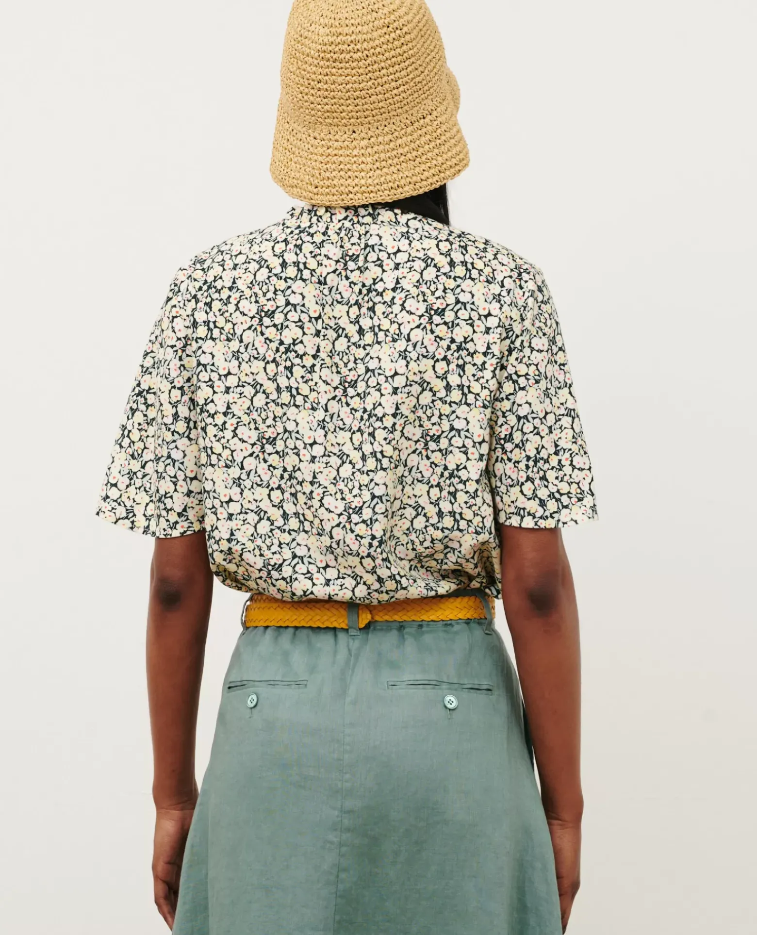 Blouses & Chemises|Comptoir des Cotonniers Blouse Imprimee 7302C 119 Print Yellow