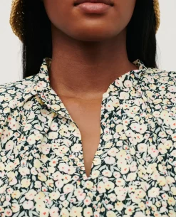 Blouses & Chemises|Comptoir des Cotonniers Blouse Imprimee 7302C 119 Print Yellow
