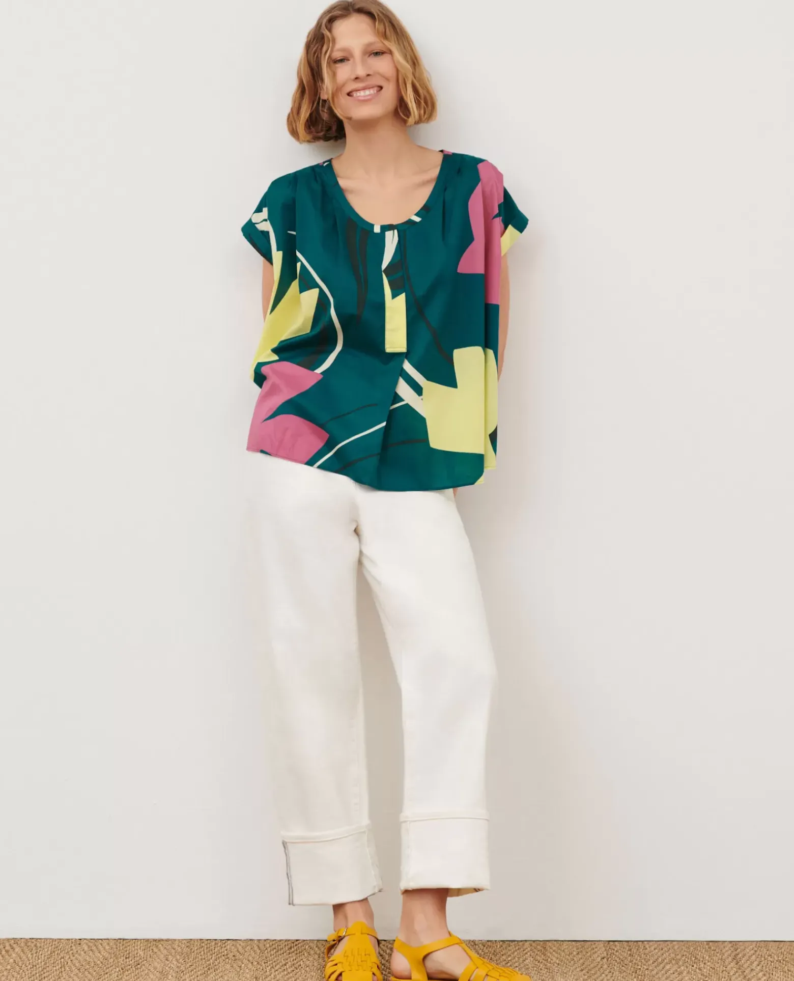Blouses & Chemises|Comptoir des Cotonniers Blouse Imprimee 0649 Birdy Blue