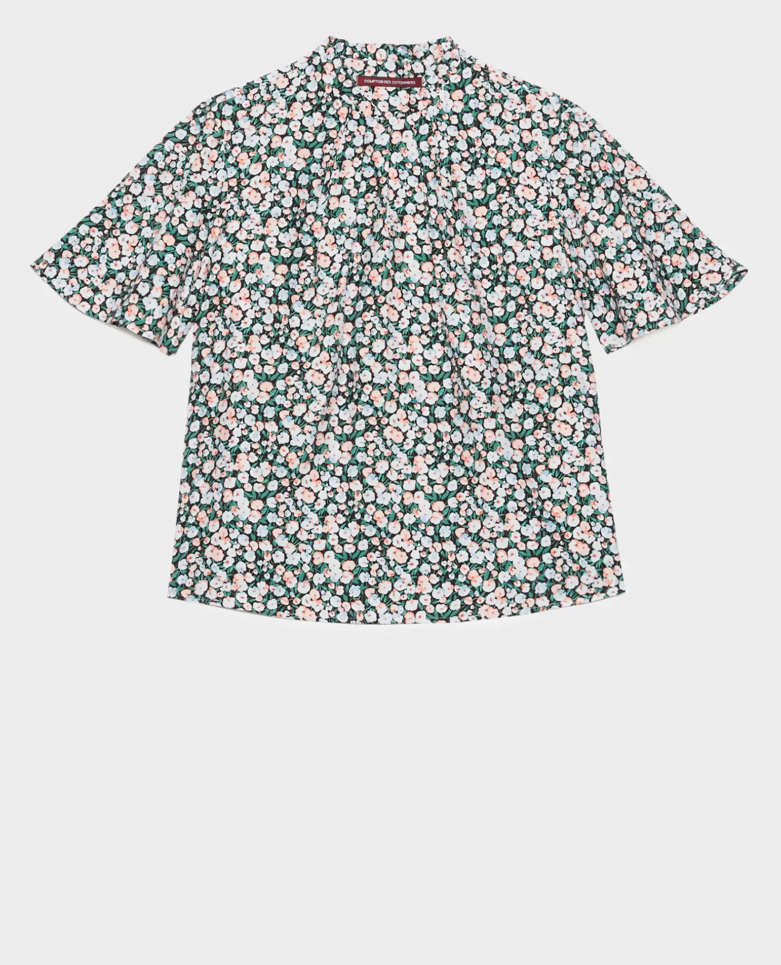 Blouses & Chemises|Comptoir des Cotonniers Blouse Imprimee 7300D 119 Print Blue