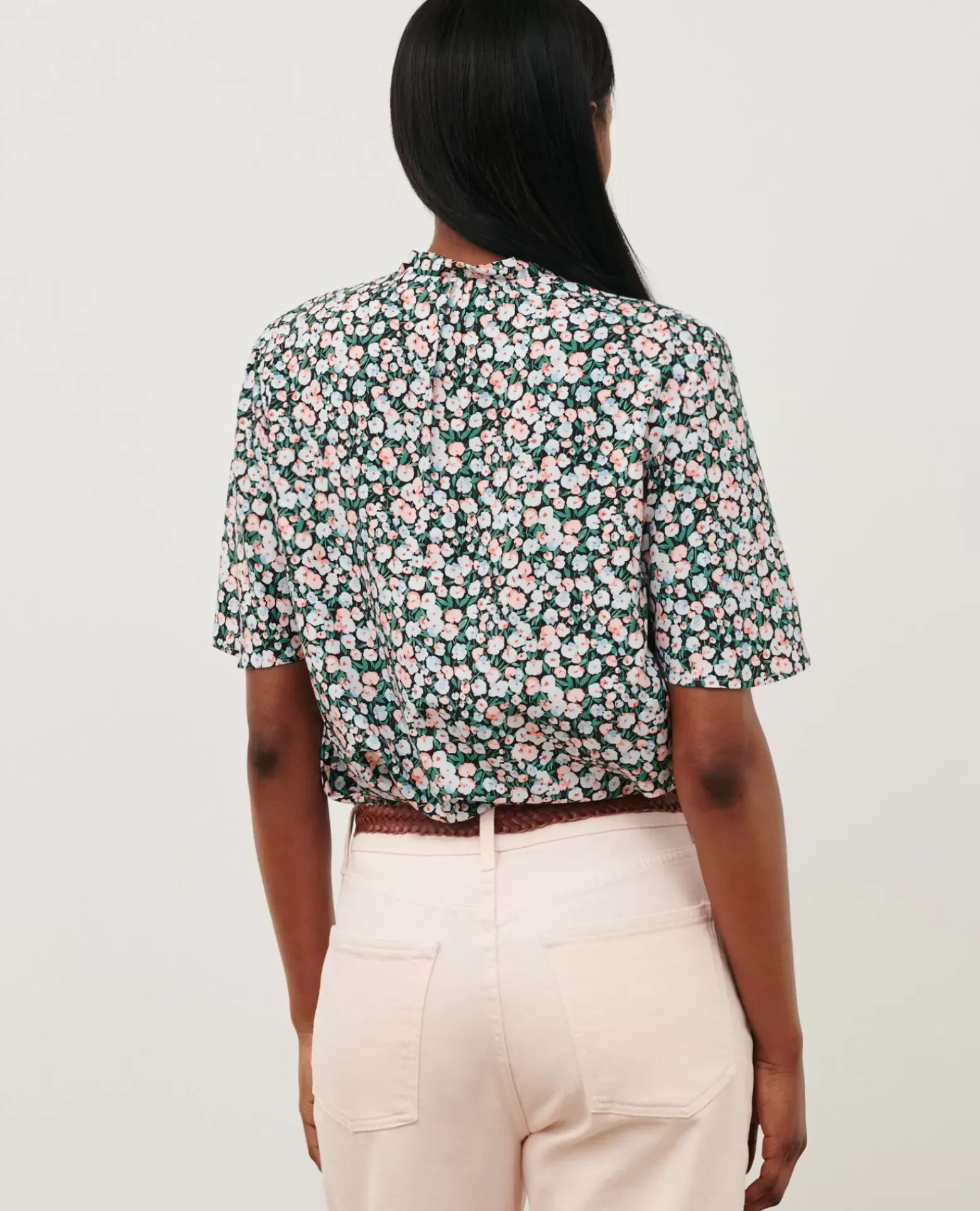 Blouses & Chemises|Comptoir des Cotonniers Blouse Imprimee 7300D 119 Print Blue