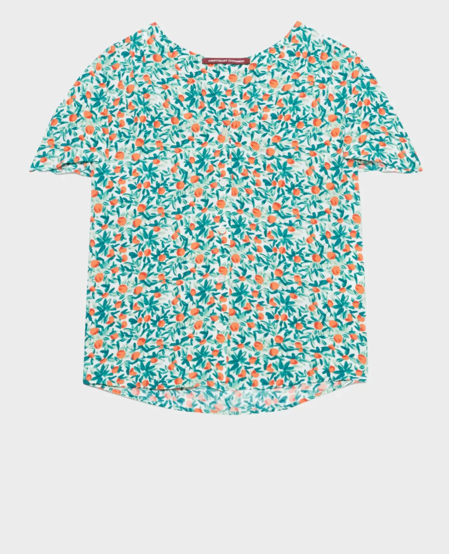 Blouses & Chemises|Comptoir des Cotonniers Blouse Imprimee Fluide 0221 Zest White