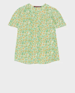 Blouses & Chemises|Comptoir des Cotonniers Blouse Imprimee Fluide 0420 Zest Yellow