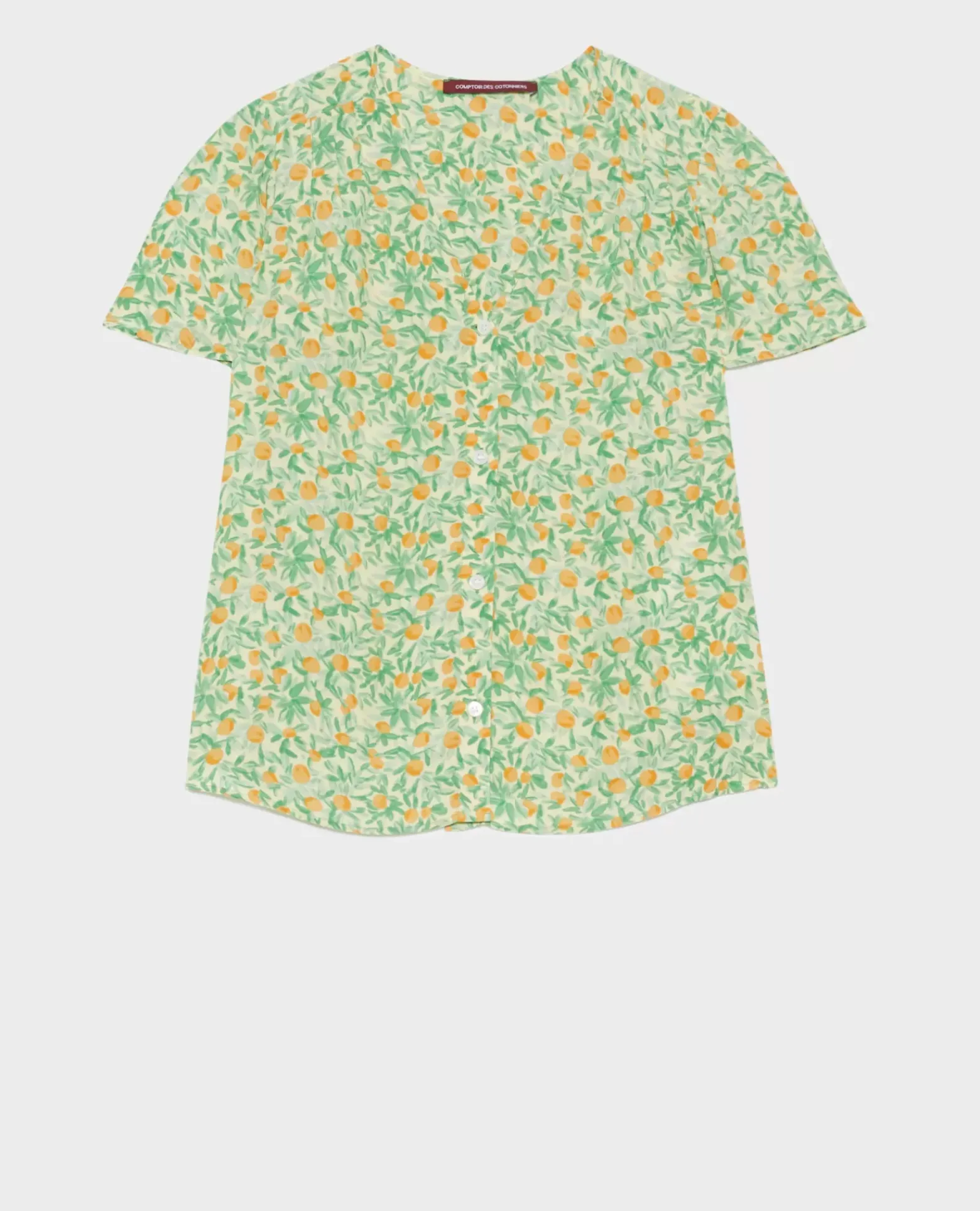Blouses & Chemises|Comptoir des Cotonniers Blouse Imprimee Fluide 0420 Zest Yellow