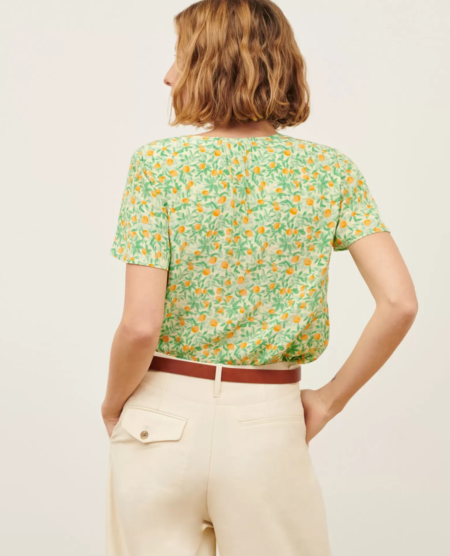 Blouses & Chemises|Comptoir des Cotonniers Blouse Imprimee Fluide 0420 Zest Yellow
