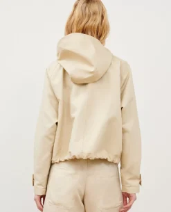Vestes & Trenchs|Comptoir des Cotonniers Blouson En Lin Melange 0300 Castle Wall