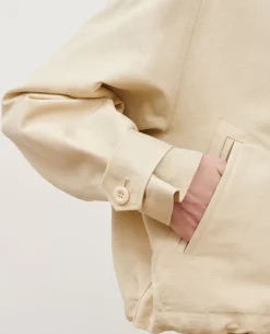 Vestes & Trenchs|Comptoir des Cotonniers Blouson En Lin Melange 0300 Castle Wall