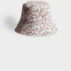 Bobs, Bonnets & Casquettes|Comptoir des Cotonniers Bob Reversible En Coton 0110 Champs Fleuris Pink