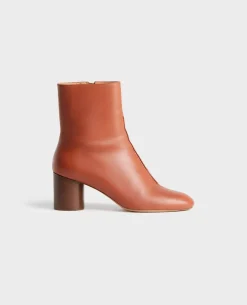 Chaussures|Comptoir des Cotonniers Boots A Talon En Cuir 8884 34 Brown