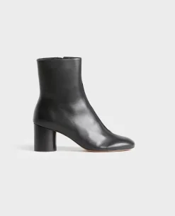 Chaussures|Comptoir des Cotonniers Boots A Talon En Cuir 4216 Black_Beauty