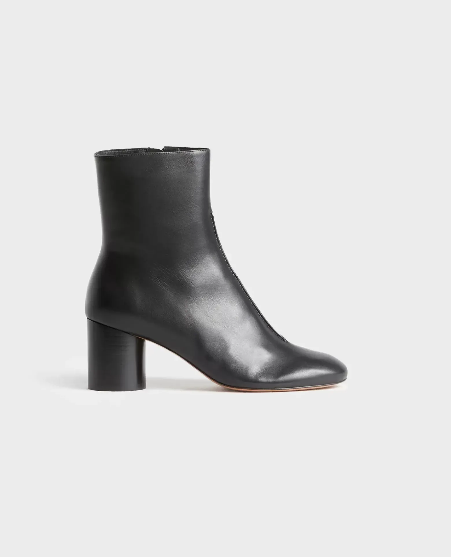 Chaussures|Comptoir des Cotonniers Boots A Talon En Cuir 4216 Black_Beauty