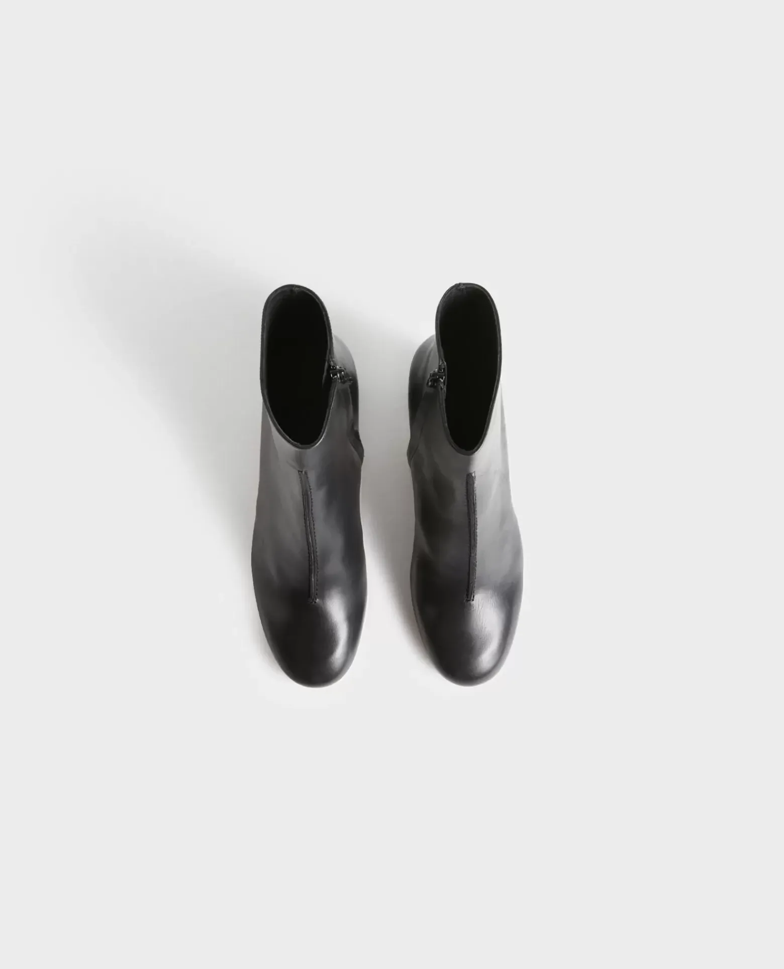 Chaussures|Comptoir des Cotonniers Boots A Talon En Cuir 4216 Black_Beauty
