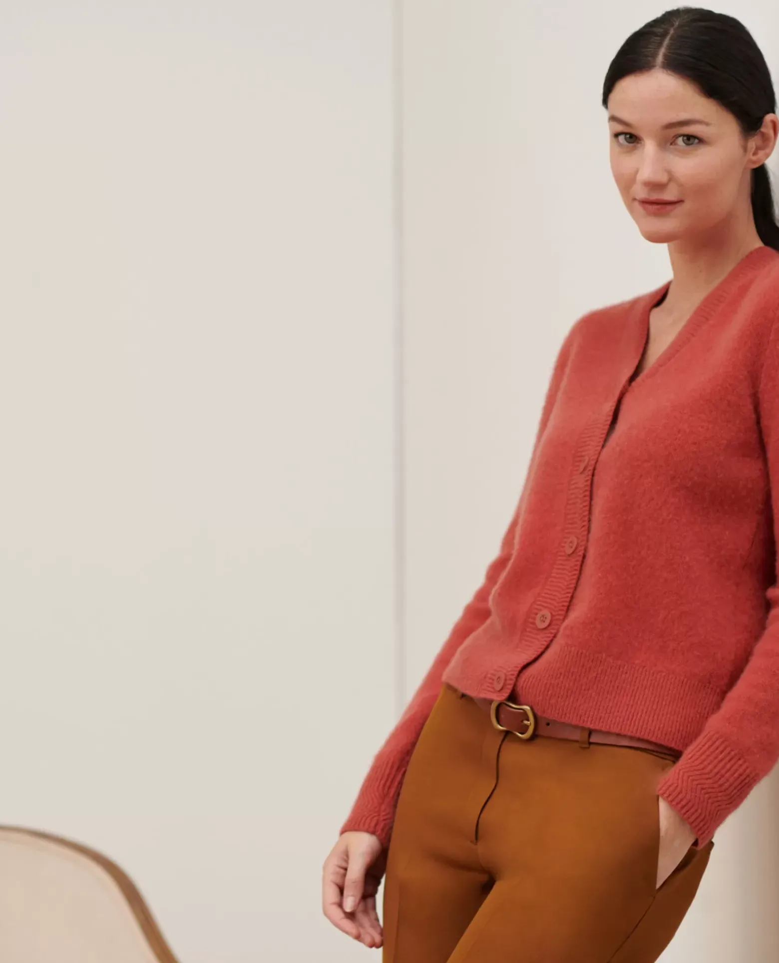 Maille|Comptoir des Cotonniers Cardigan En Cachemire 8830 16 Red