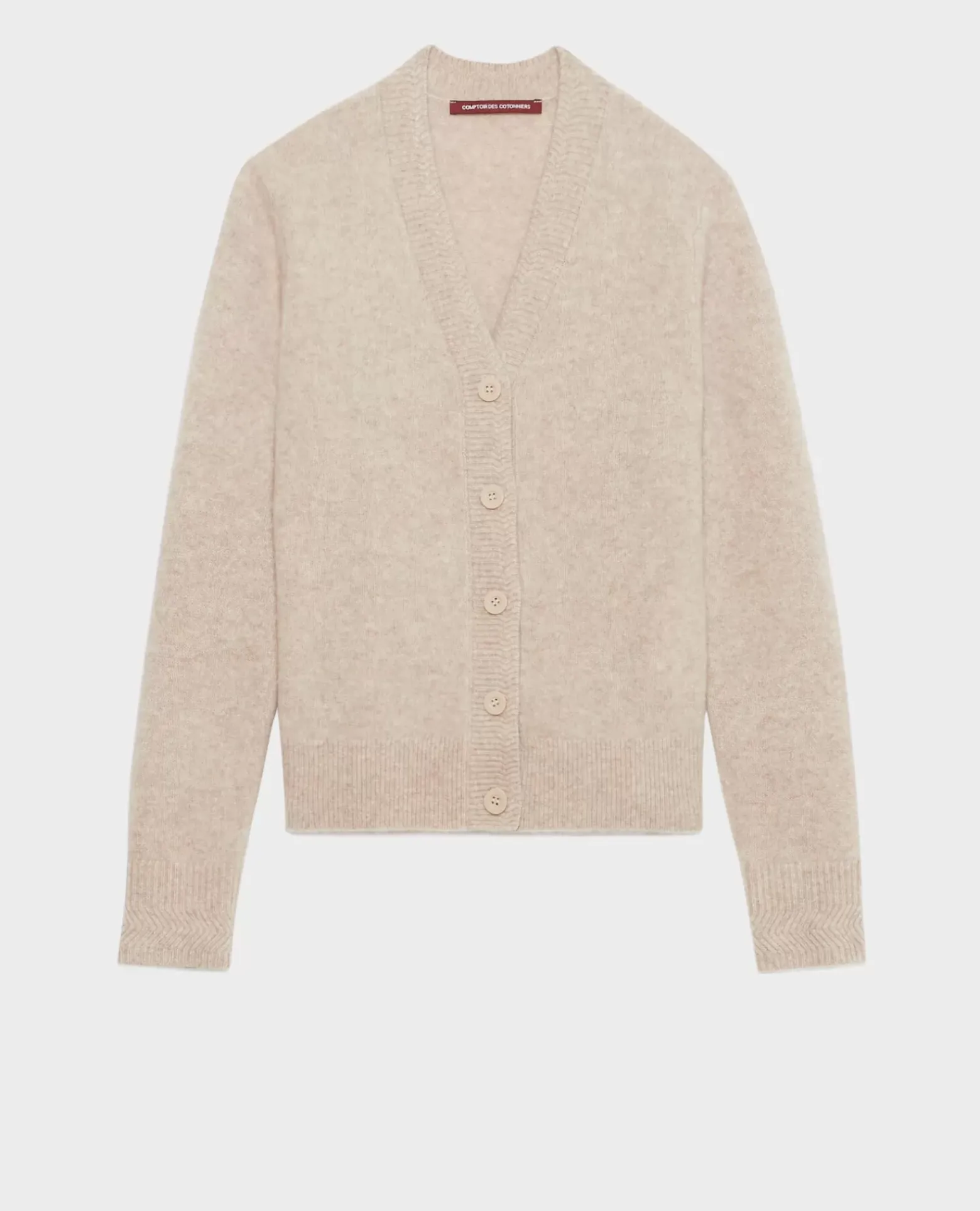 Maille|Comptoir des Cotonniers Cardigan En Cachemire 8810 02 Lightgray