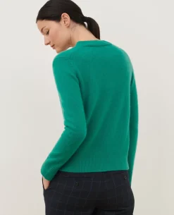 Maille|Comptoir des Cotonniers Cardigan En Cachemire 0553 Emerald Green