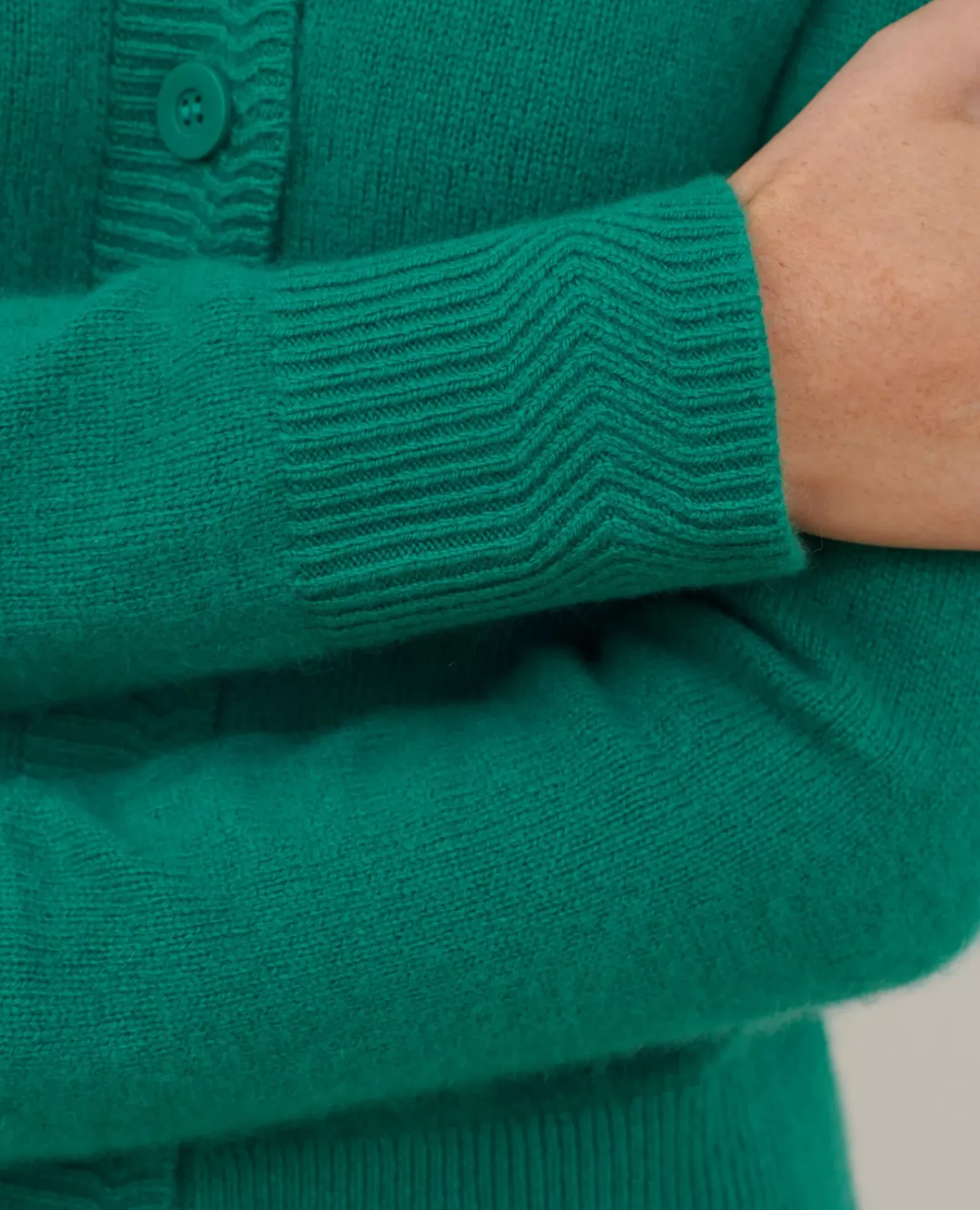 Maille|Comptoir des Cotonniers Cardigan En Cachemire 0553 Emerald Green