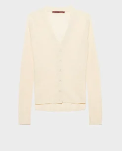 Maille|Comptoir des Cotonniers Cardigan En Lin 0010 Buttercream