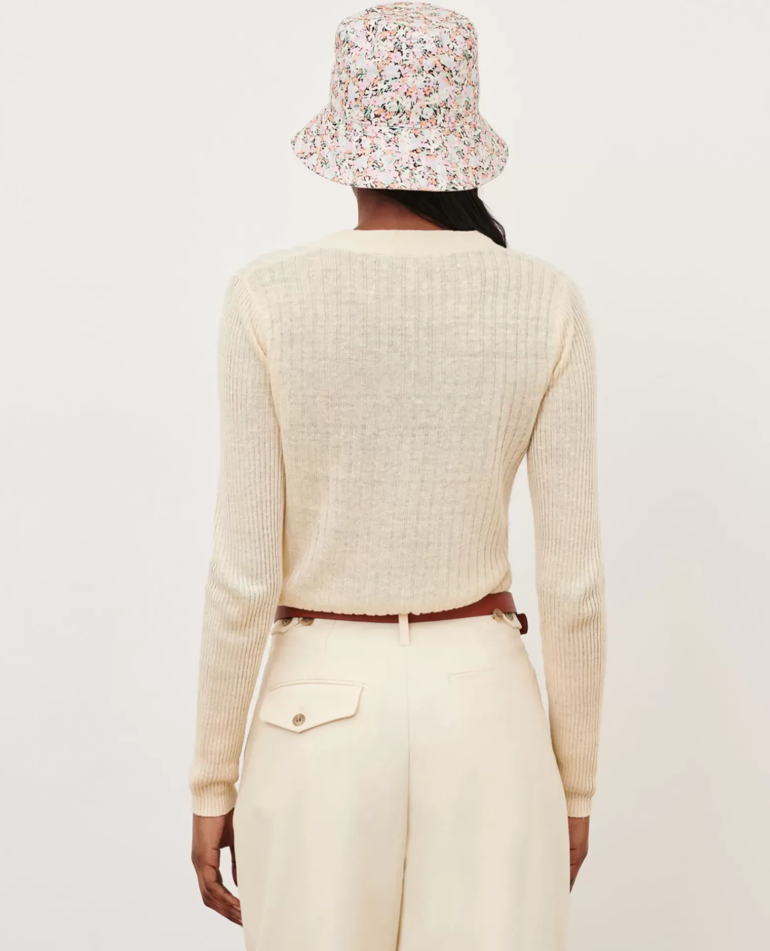Maille|Comptoir des Cotonniers Cardigan En Lin 0010 Buttercream