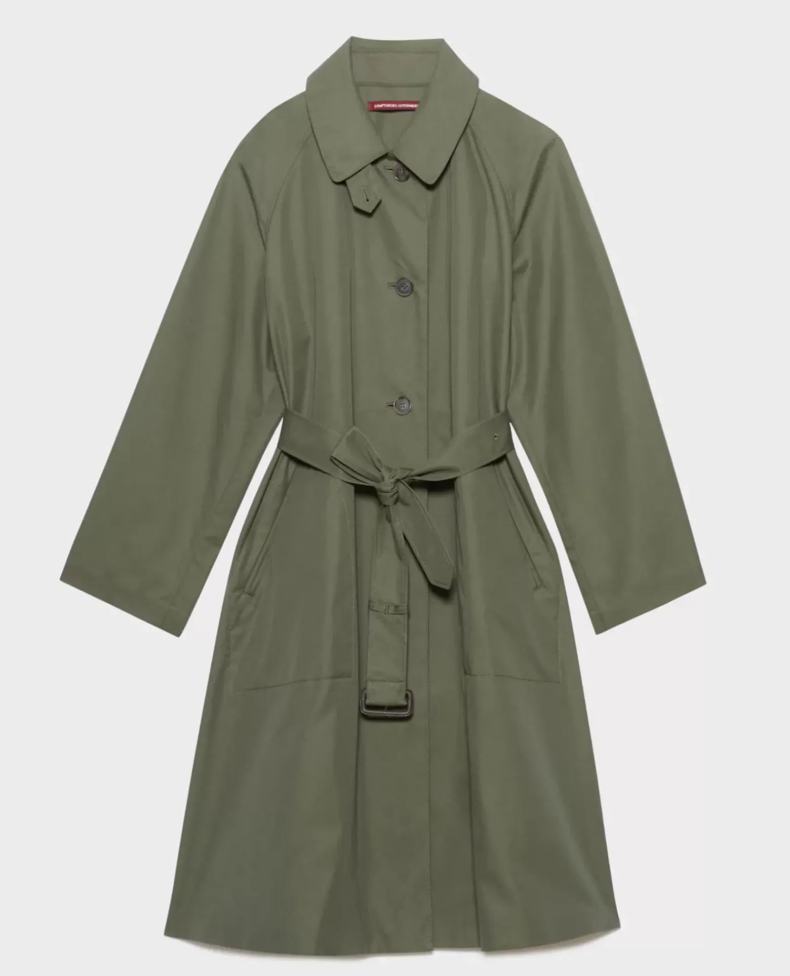 Vestes & Trenchs|Comptoir des Cotonniers Catherine - Trench Ample 0571 Thyme Green