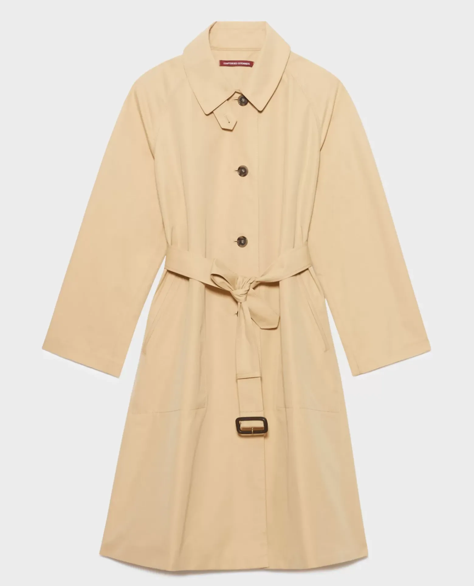 Vestes & Trenchs|Comptoir des Cotonniers Catherine - Trench Ample 0321 Starfish Beige