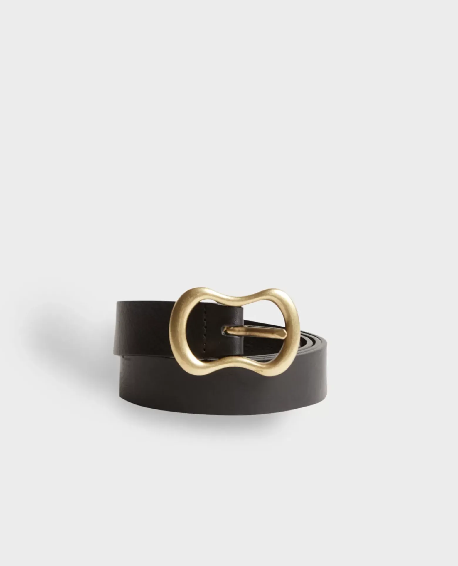 Ceintures|Comptoir des Cotonniers Ceinture Fine En Cuir 8853 09 Black
