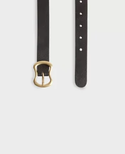 Ceintures|Comptoir des Cotonniers Ceinture Fine En Cuir 8853 09 Black