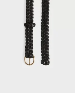 Ceintures|Comptoir des Cotonniers Ceinture Fine En Cuir 09 Black