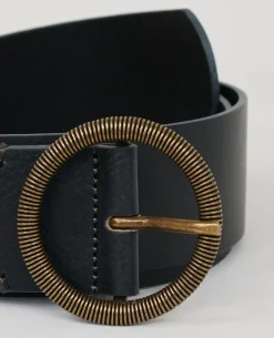 Ceintures|Comptoir des Cotonniers Ceinture Large En Cuir 9901 09 Faded Black