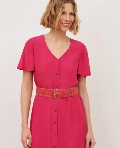 Ceintures|Comptoir des Cotonniers Ceinture Large Tressee En Cuir 0134 Spritz