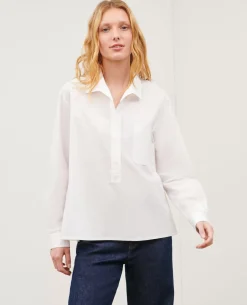 Blouses & Chemises|Comptoir des Cotonniers Chemise Caftan Ample En Coton 0007 White