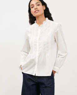 Blouses & Chemises|Comptoir des Cotonniers Chemise En Coton 4224 Gardenia