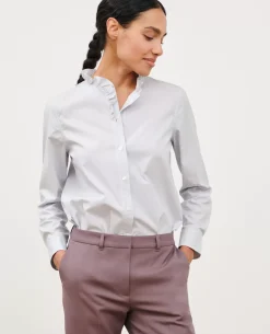 Blouses & Chemises|Comptoir des Cotonniers Chemise En Coton 8871 69 Navy Stripe
