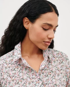Blouses & Chemises|Comptoir des Cotonniers Chemise En Coton 0110 Champs Fleuris Pink
