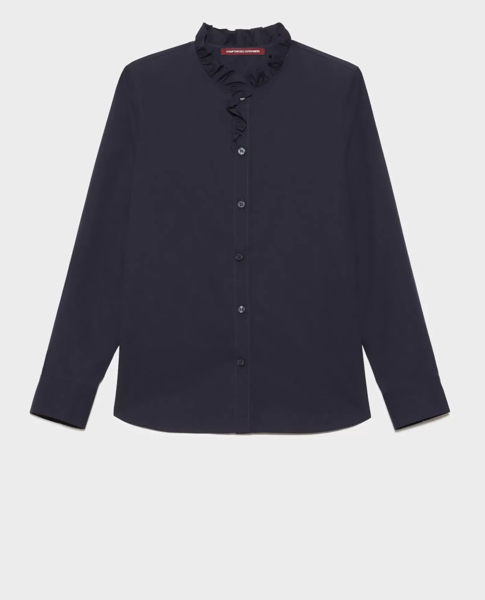 Blouses & Chemises|Comptoir des Cotonniers Chemise En Coton 7012C 69 Navy