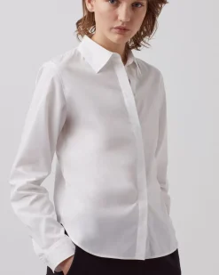 Blouses & Chemises|Comptoir des Cotonniers Chemise En Coton 8885 00 White