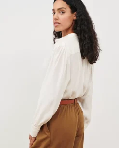 Blouses & Chemises|Comptoir des Cotonniers Chemise En Soie 4224 Gardenia